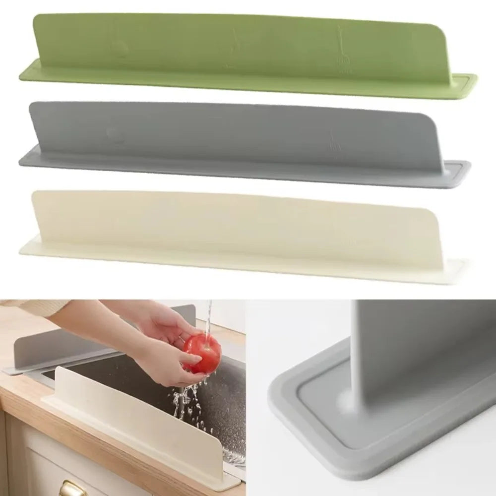 Silicone Sink Splash Guard with Suction Cup – Waterproof Kitchen Sink Protector